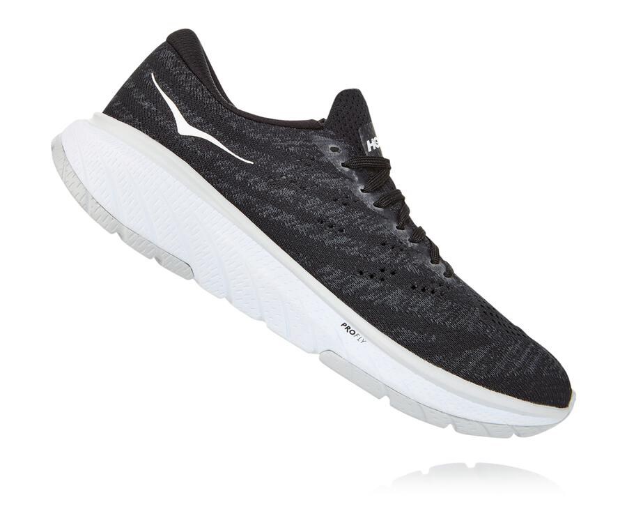 Hoka One One Womens Walking Shoes - Cavu 3 - Black/White - HMGE95438